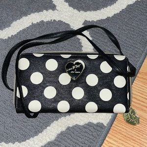 Black and white clutch